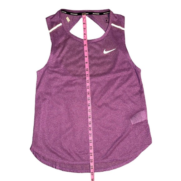 NIKE TEE Dri-Fit Tank Top‎ Womens Shirt Size Medium Purple Lightweight Athletic - Picture 7 of 8